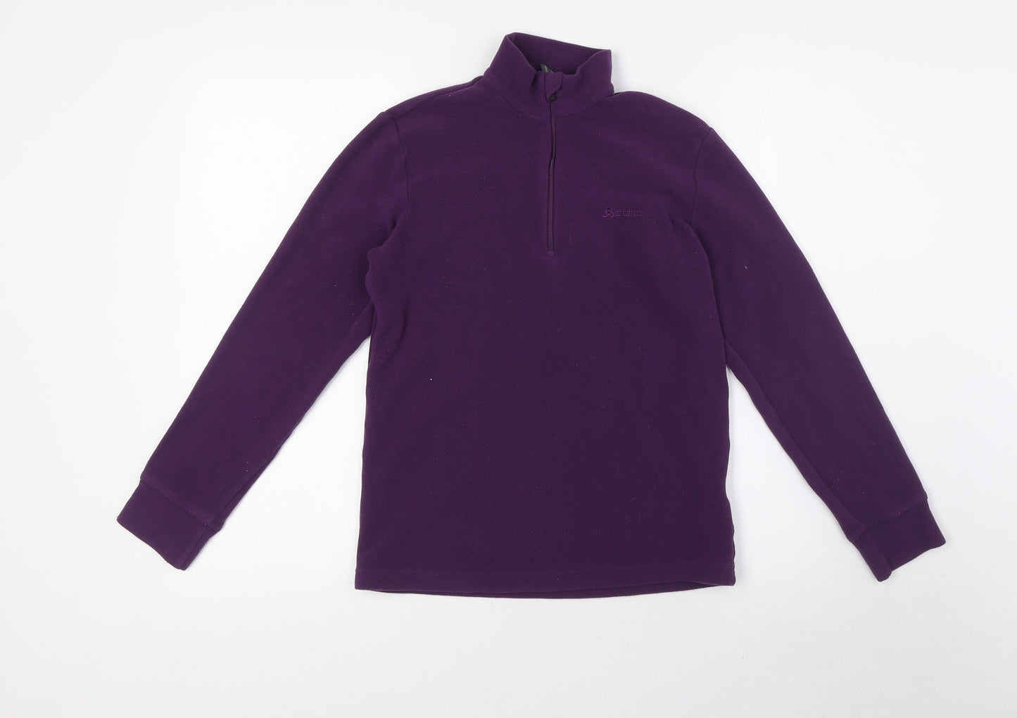 Odlo Girls Purple Polyester Pullover Sweatshirt Size 12 Years Zip