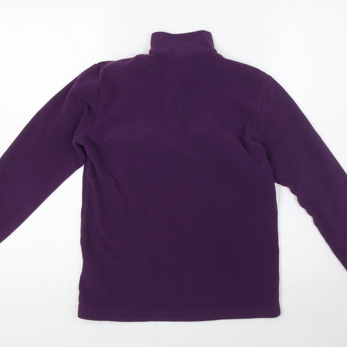 Odlo Girls Purple Polyester Pullover Sweatshirt Size 12 Years Zip