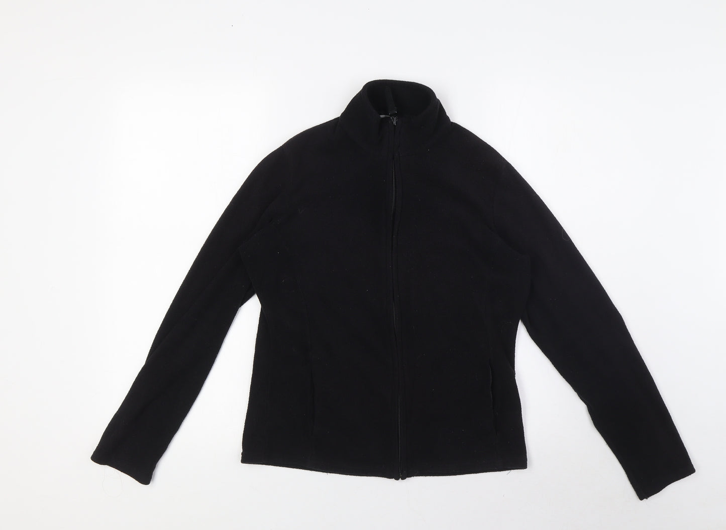 Marks and Spencer Womens Black Jacket Coatigan Size 8 Zip