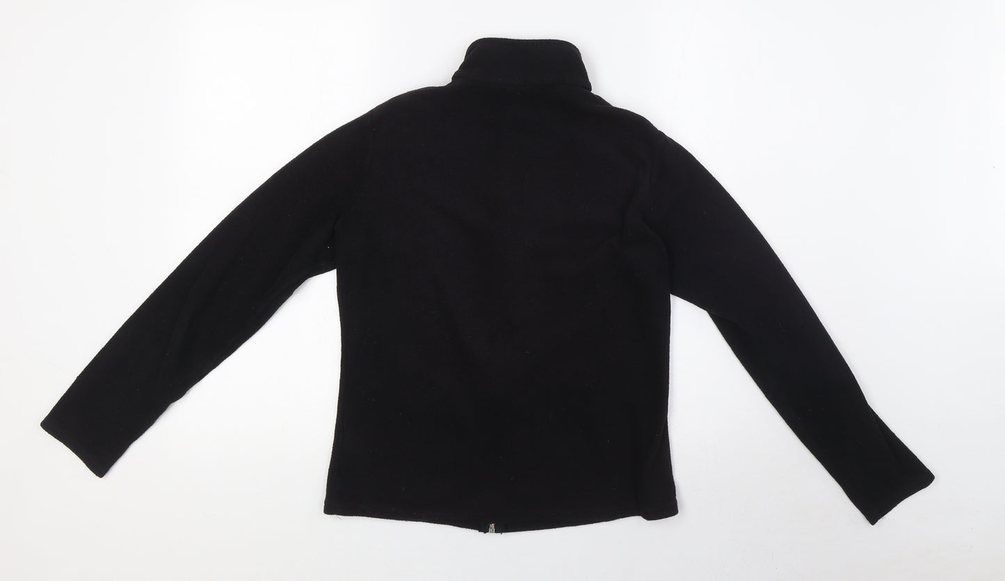 Marks and Spencer Womens Black Jacket Coatigan Size 8 Zip