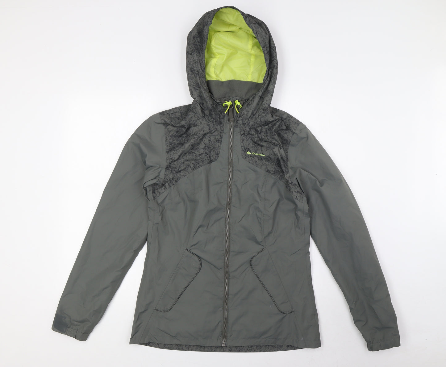 Quechua Womens Green Jacket Size XS Zip