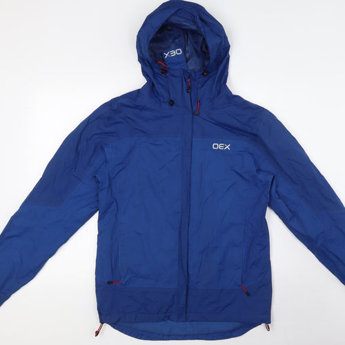 QEX Womens Blue Jacket Size XS Zip