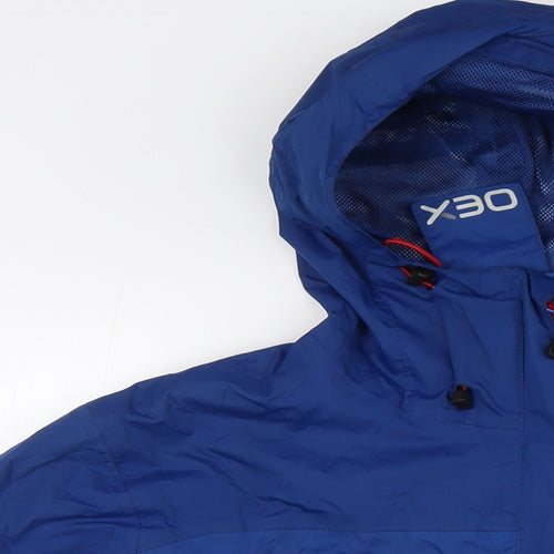 QEX Womens Blue Jacket Size XS Zip