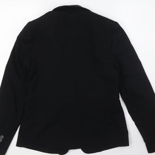 Marks and Spencer Womens Black Jacket Size 8 Button