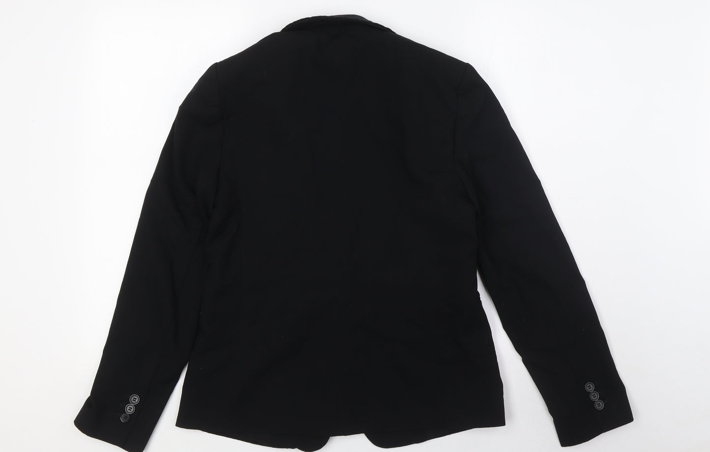 Marks and Spencer Womens Black Jacket Size 8 Button