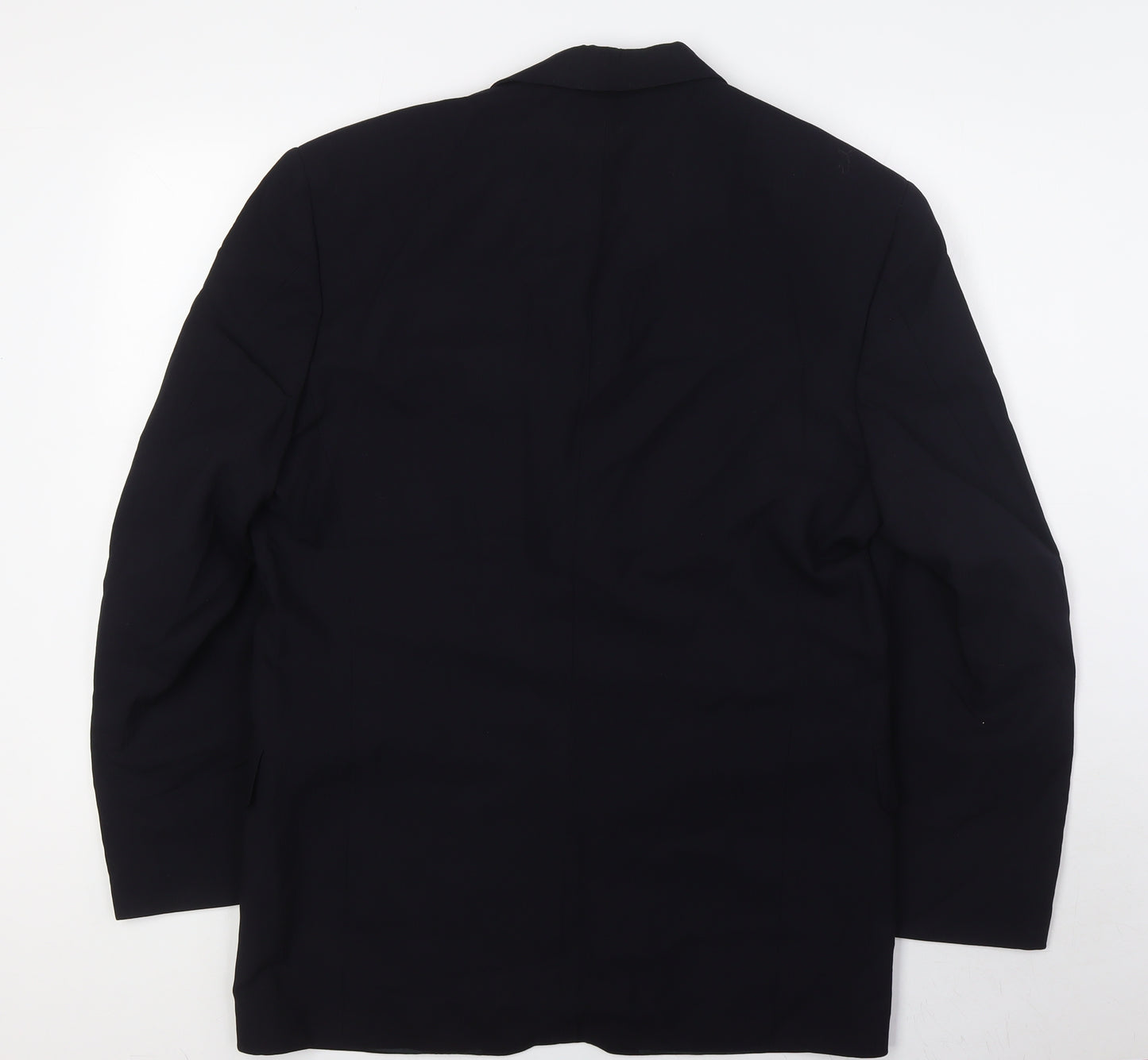 Jaguar Mens Blue Wool Jacket Suit Jacket Size 50 Regular