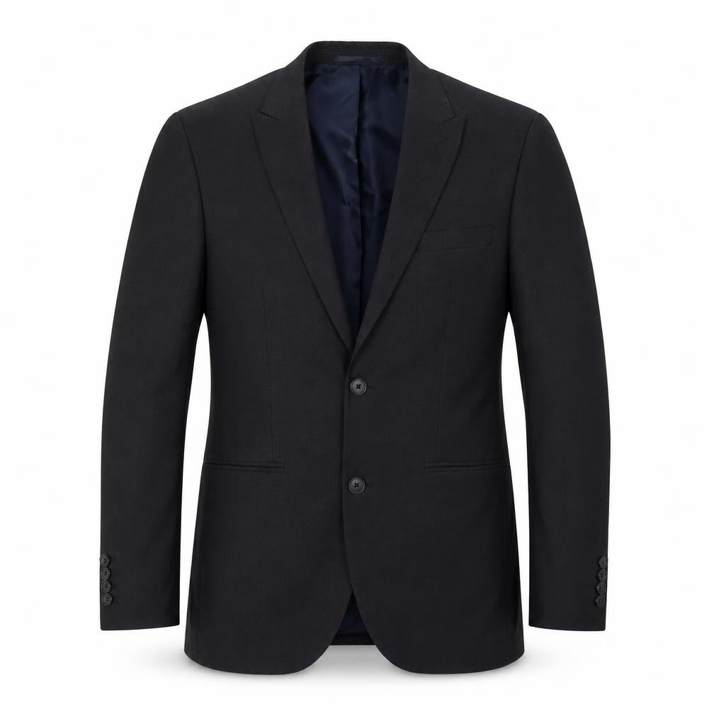 Front view of Next men’s grey polyester jacket suit jacket, size 38, regular