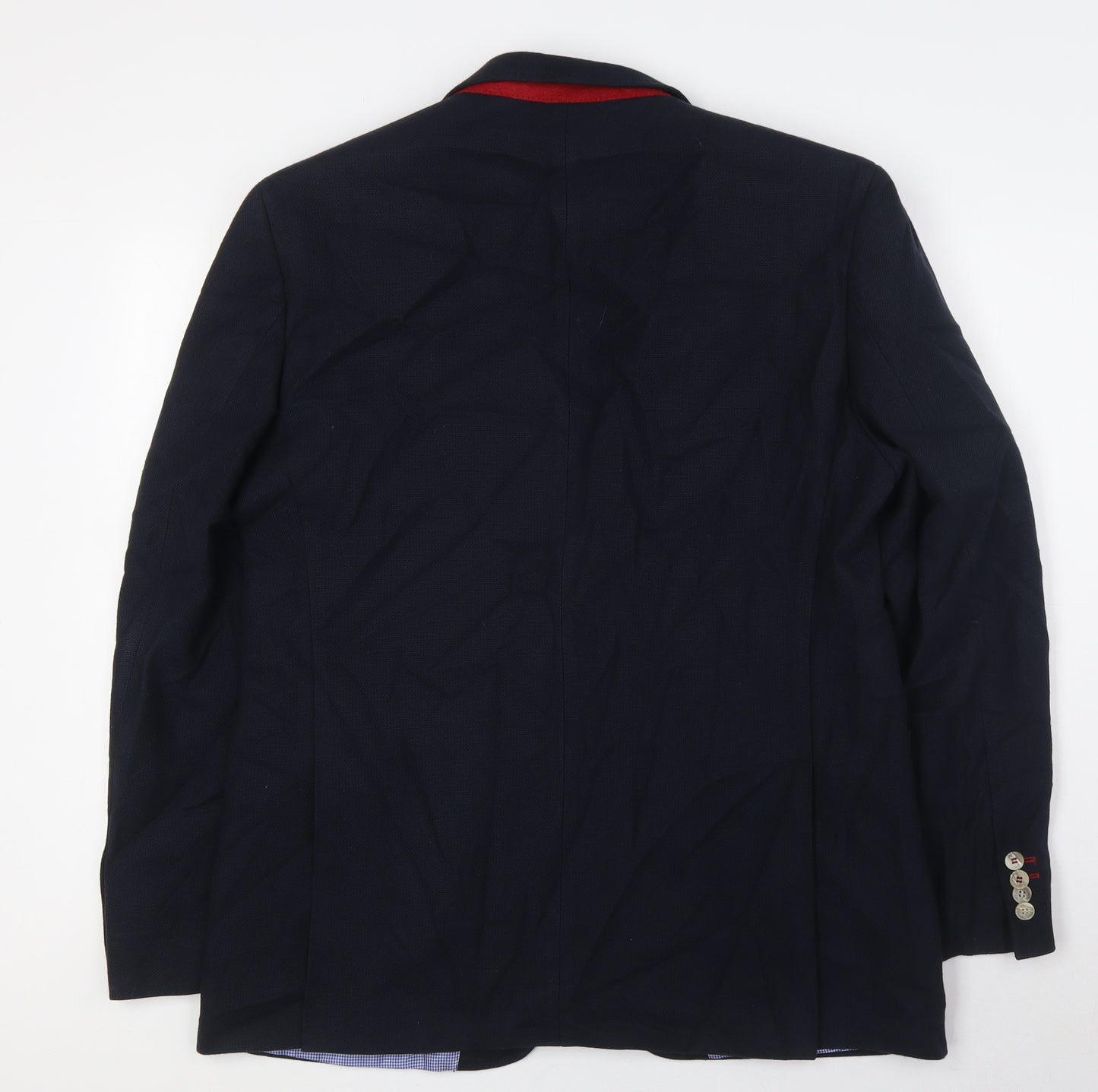 Blue Harbour Mens Blue Cotton Jacket Sport Coat Size 42 Regular