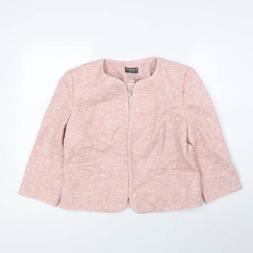 Minuet Petite Womens Pink Jacket Size 12