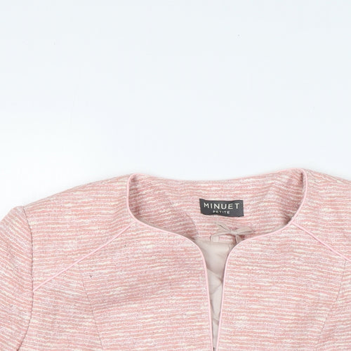Minuet Petite Womens Pink Jacket Size 12