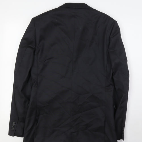 Read Mens Black Wool Jacket Suit Jacket Size 38 Regular