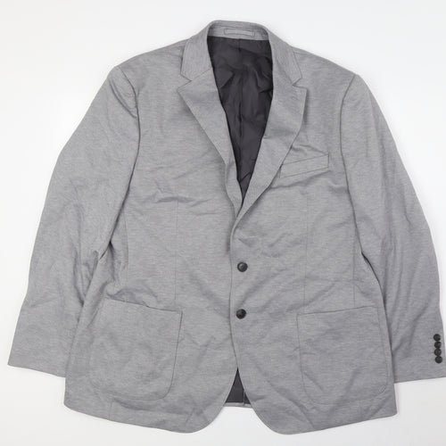 Marks and Spencer Mens Grey Polyester Jacket Suit Jacket Size 46 Regular