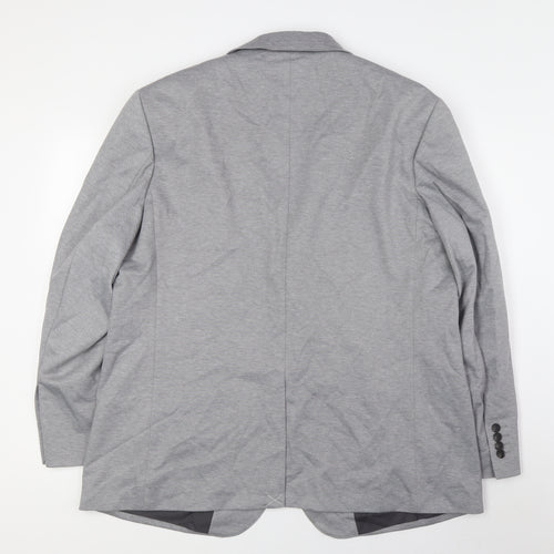 Marks and Spencer Mens Grey Polyester Jacket Suit Jacket Size 46 Regular