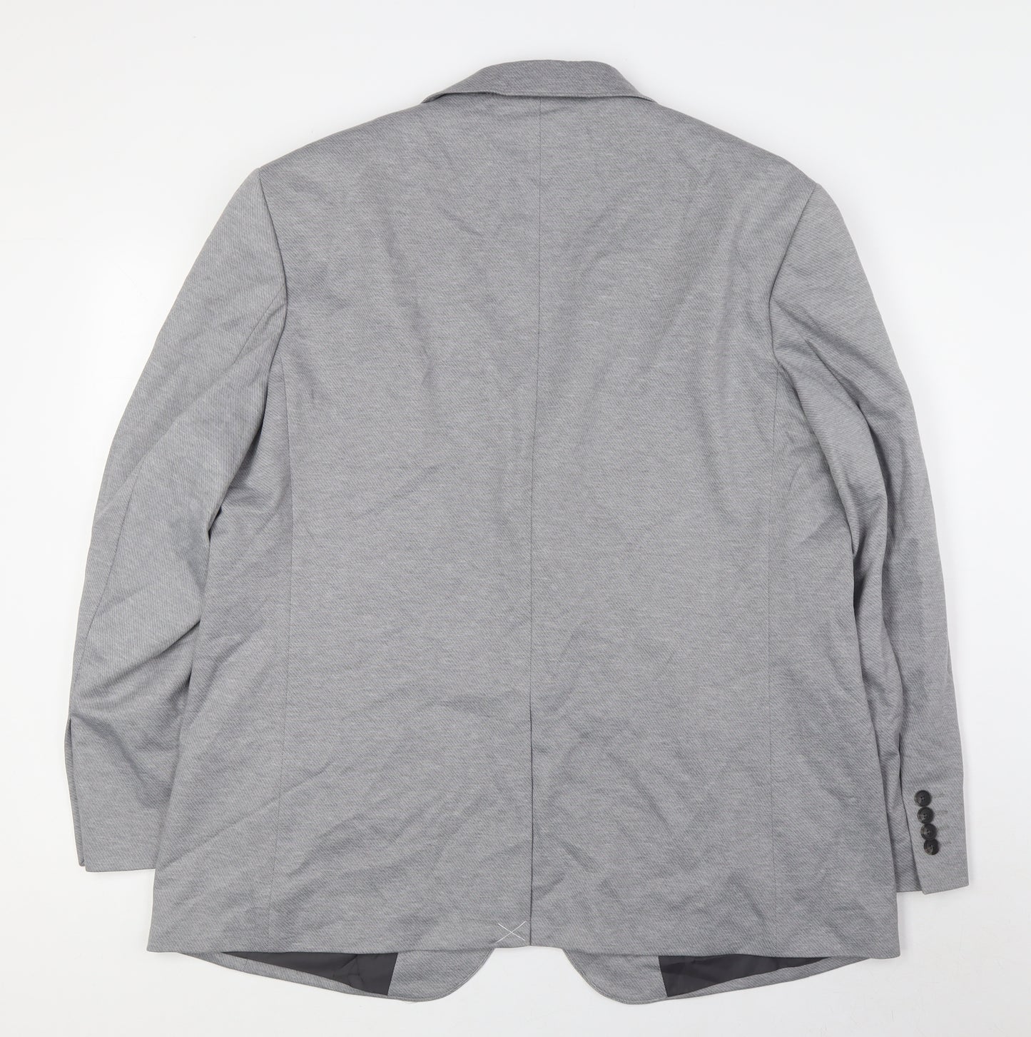 Marks and Spencer Mens Grey Polyester Jacket Suit Jacket Size 46 Regular