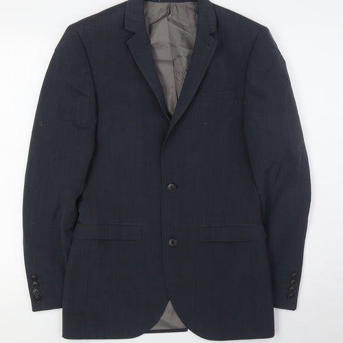 NEXT Mens Grey Wool Jacket Suit Jacket Size 34 Regular