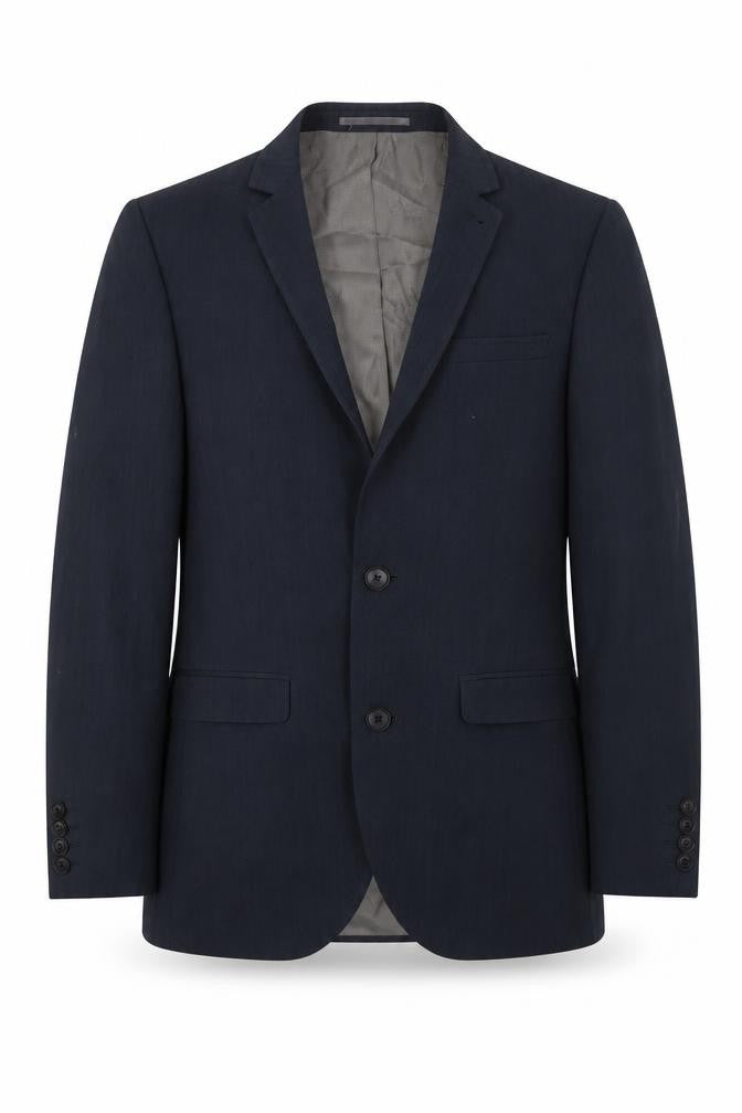 Front view of Next men’s grey wool jacket suit jacket, size 34, regular