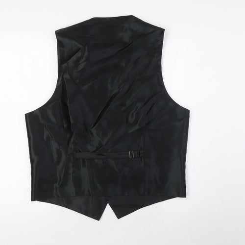 piscador Mens Blue Gilet Waistcoat Size M Button