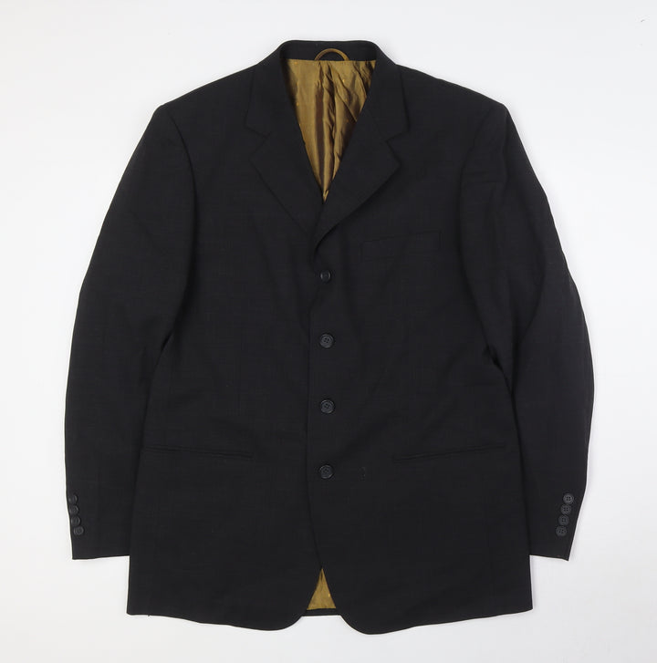 Zero Venturi Mens Grey Wool Jacket Suit Jacket Size 40 Regular