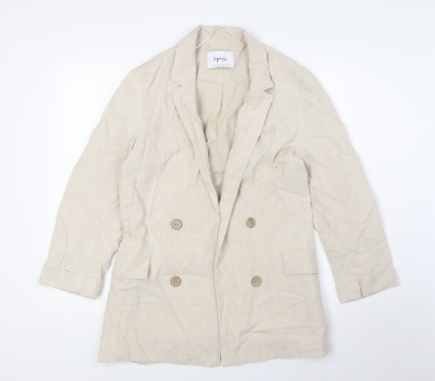 Stradivarius Womens Beige Jacket Size S - No Closure