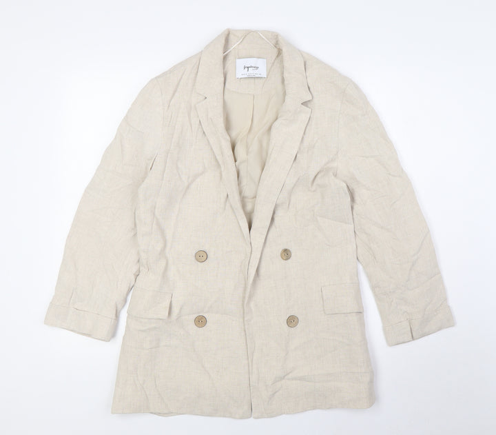 Stradivarius Womens Beige Jacket Size S - No Closure