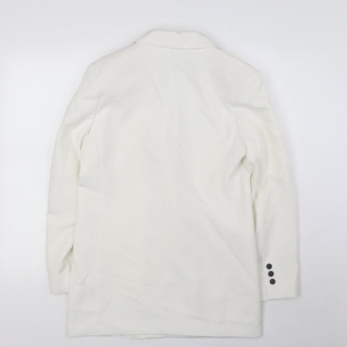 Stradivarius Womens Ivory Jacket Blazer Size XS Button