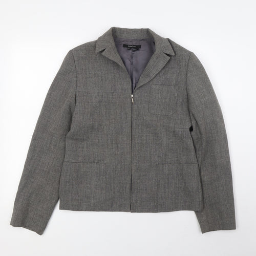Zara Womens Grey Jacket Size 10 Zip