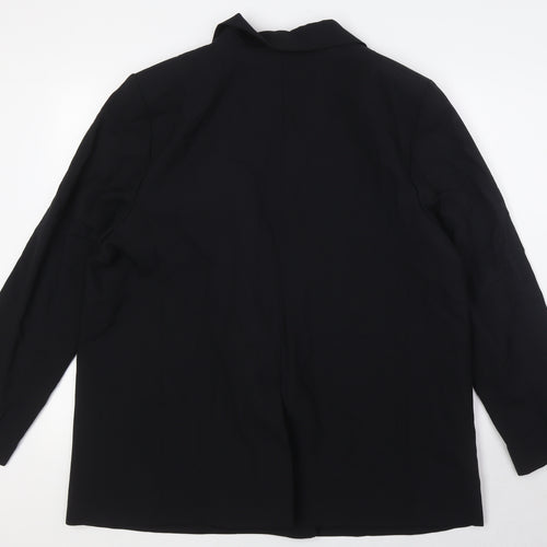 Marks and Spencer Womens Black Jacket Blazer Size 18 Button