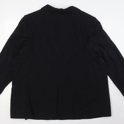 Marks and Spencer Womens Black Jacket Blazer Size 22 Button