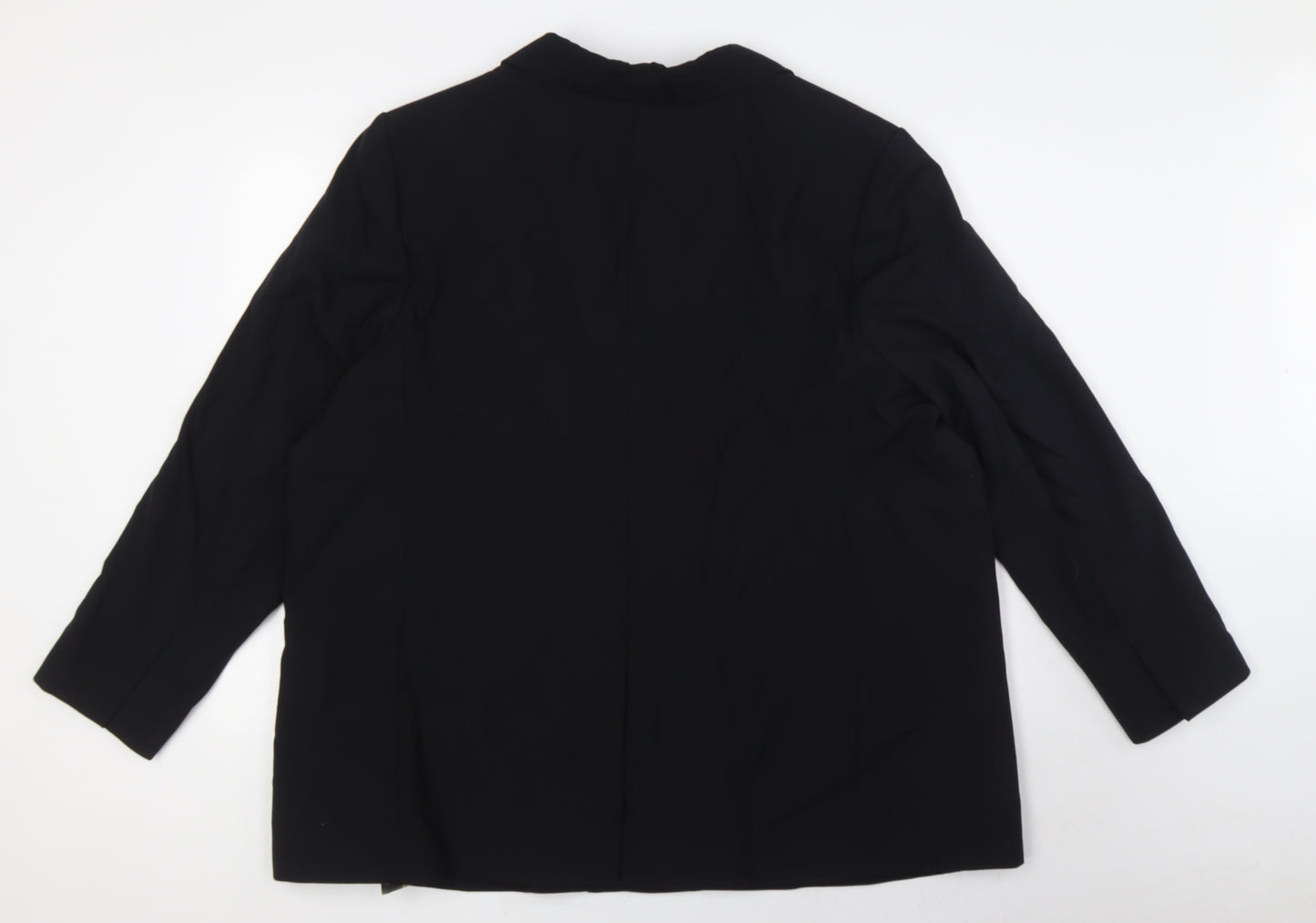 Marks and Spencer Womens Black Jacket Blazer Size 22 Button