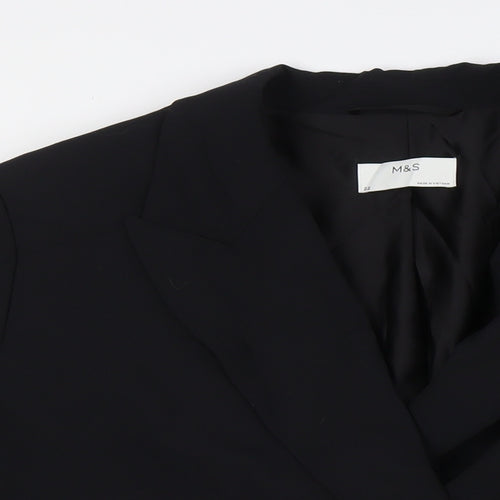 Marks and Spencer Womens Black Jacket Blazer Size 22 Button