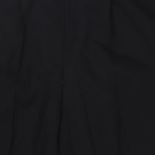 Daniel Grahame Mens Black Polyester Trousers Size 42 in L30 in Regular Zip - Tuxedo