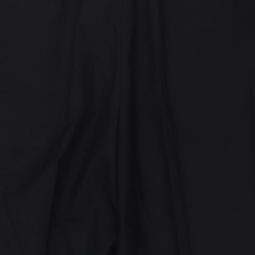 Daniel Grahame Mens Black Polyester Trousers Size 42 in L30 in Regular Zip - Tuxedo