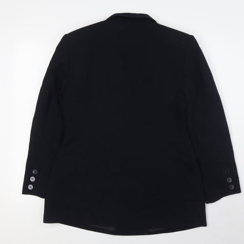 BHS Womens Black Jacket Blazer Size 16 Button