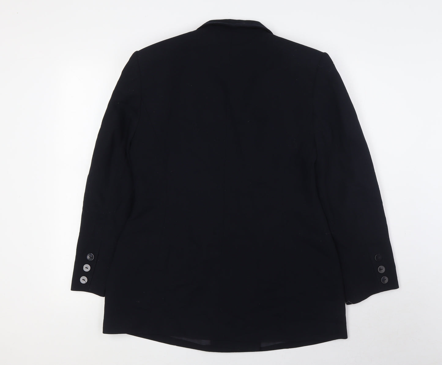 BHS Womens Black Jacket Blazer Size 16 Button