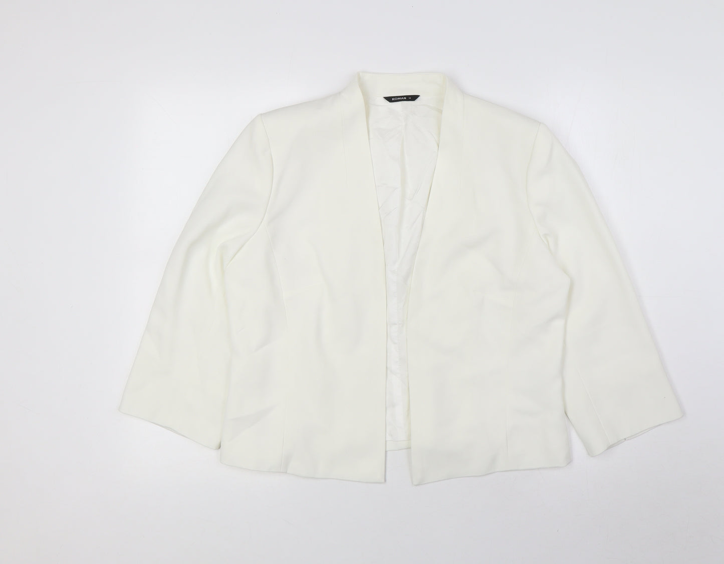 Roman Womens Ivory Jacket Size 14 - Bolero