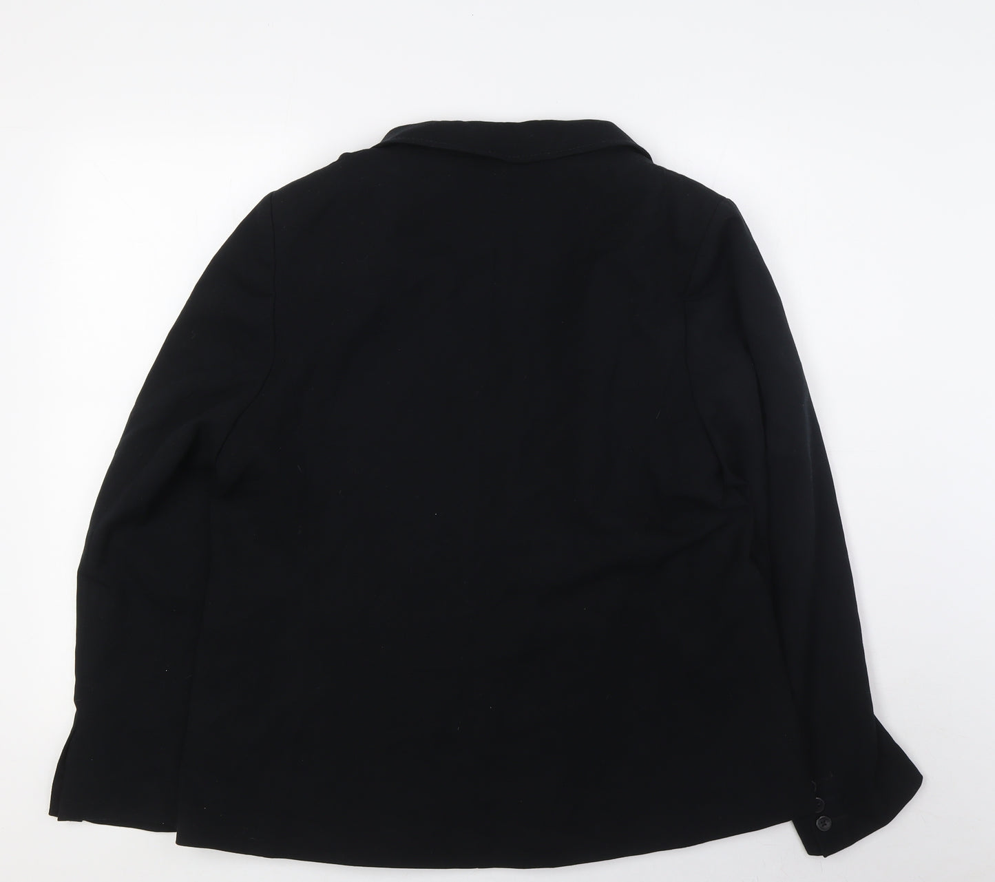 Marks and Spencer Womens Black Jacket Size 18 Button