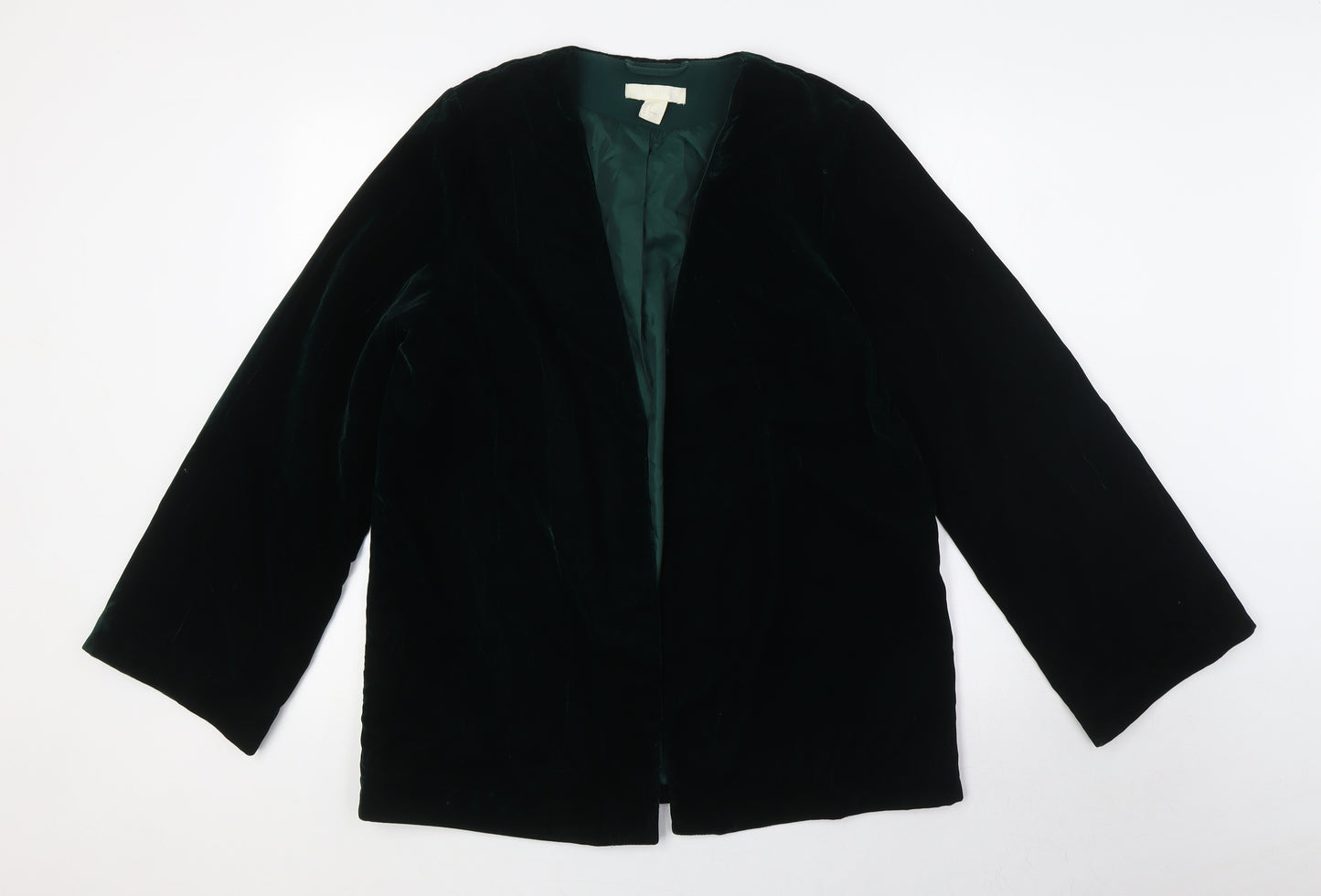 H&M Womens Green Kimono Jacket Size 10