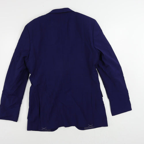 Marks and Spencer Mens Blue Wool Jacket Suit Jacket Size 38 Regular