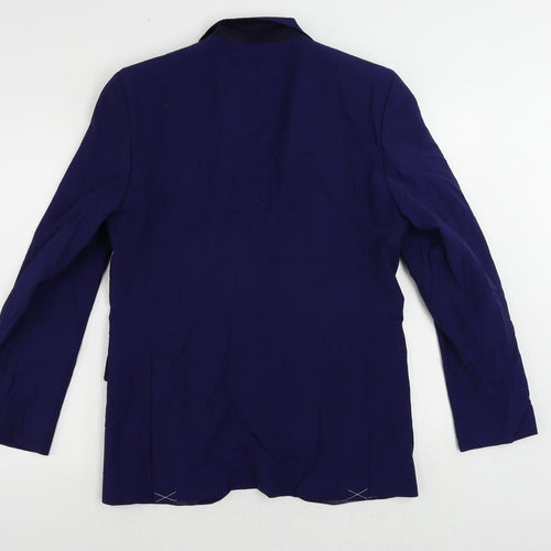 Marks and Spencer Mens Blue Wool Jacket Suit Jacket Size 38 Regular