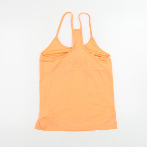 adidas Womens Orange Polyester Camisole Tank Size M Round Neck Pullover - Size 12-14