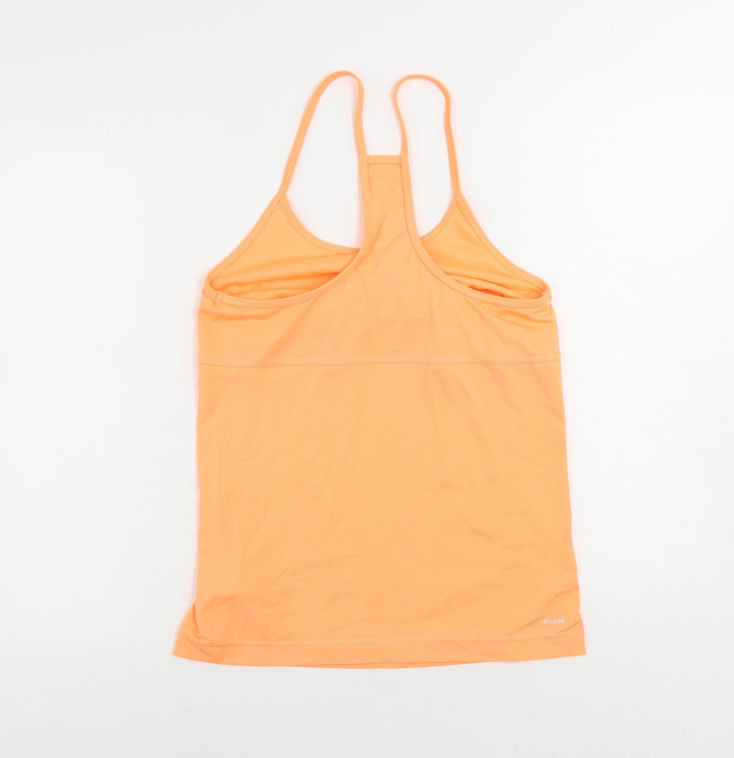 adidas Womens Orange Polyester Camisole Tank Size M Round Neck Pullover - Size 12-14