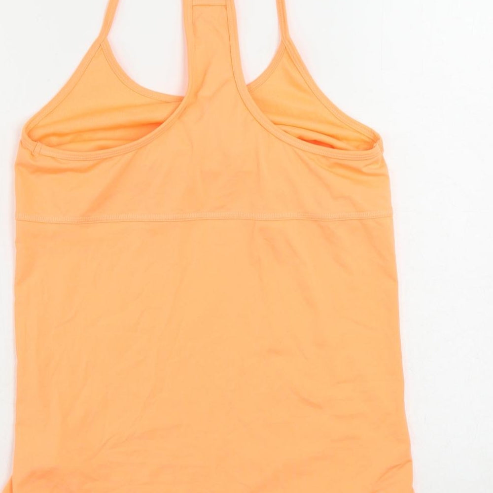 adidas Womens Orange Polyester Camisole Tank Size M Round Neck Pullover - Size 12-14