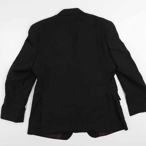 Skopes Mens Black Polyester Tuxedo Suit Jacket Size 42 Regular