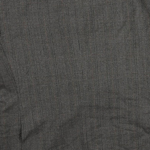 Hawksmoor Mens Grey Plaid Wool Jacket Suit Jacket Size 44 Regular