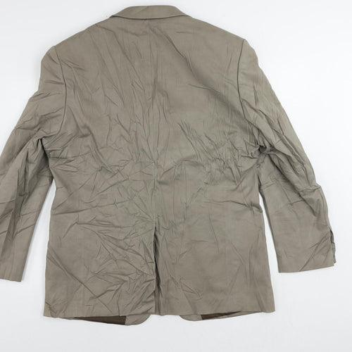 Greenwoods Mens Beige Cotton Jacket Suit Jacket Size 46 Regular