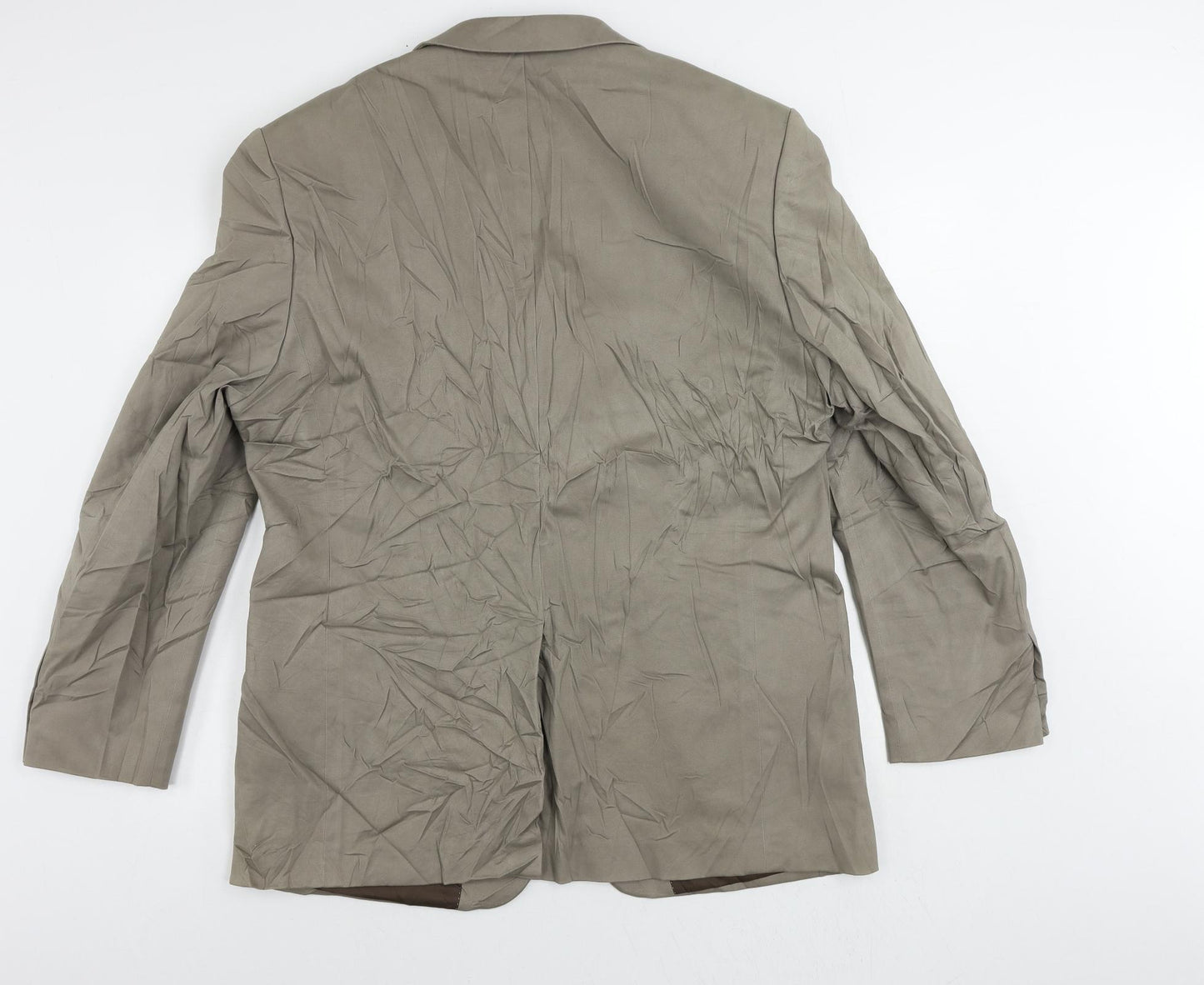 Greenwoods Mens Beige Cotton Jacket Suit Jacket Size 46 Regular