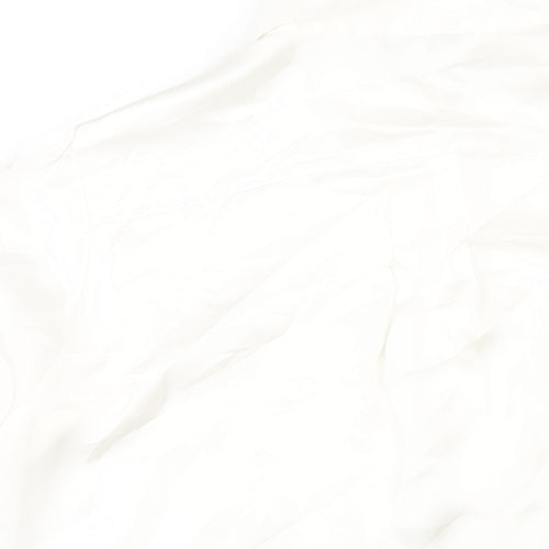 Debenhams Womens Ivory Polyester Basic Button-Up Size 16 Collared