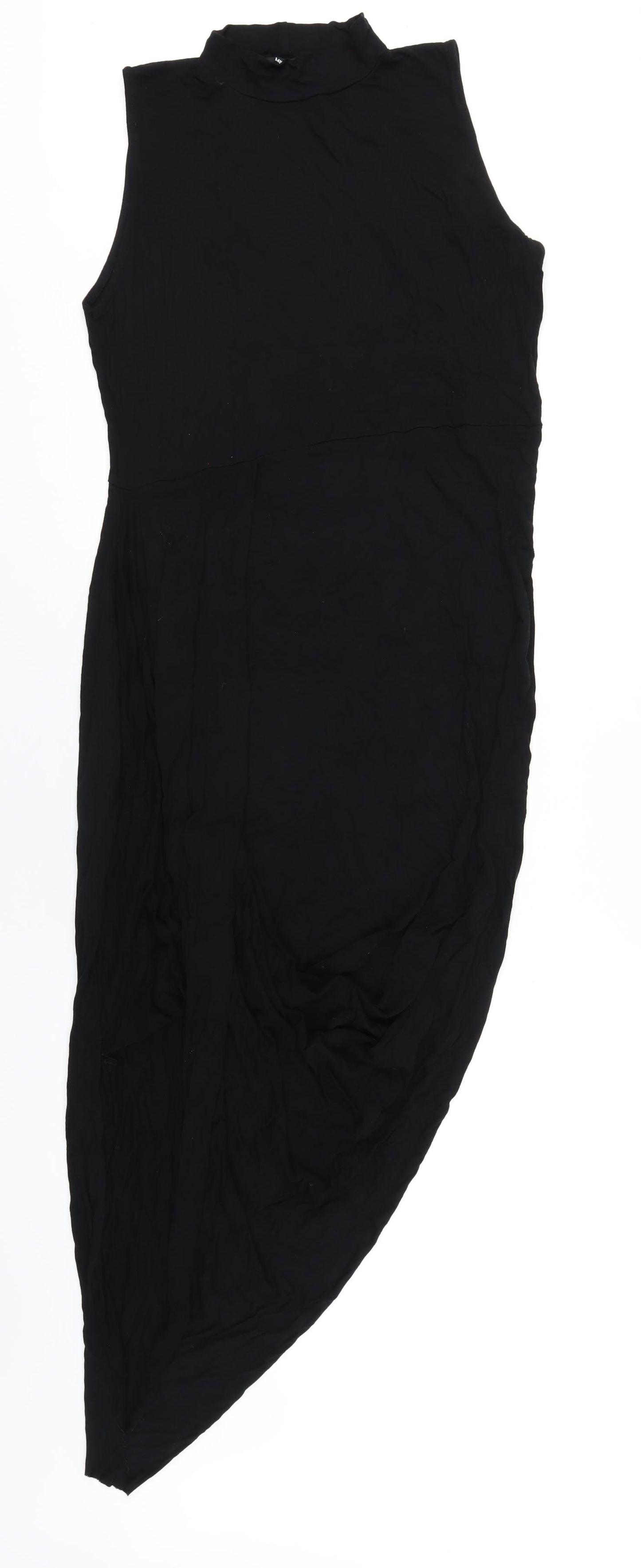 Missguided Womens Black Viscose Bodycon Size 18 Mock Neck Pullover