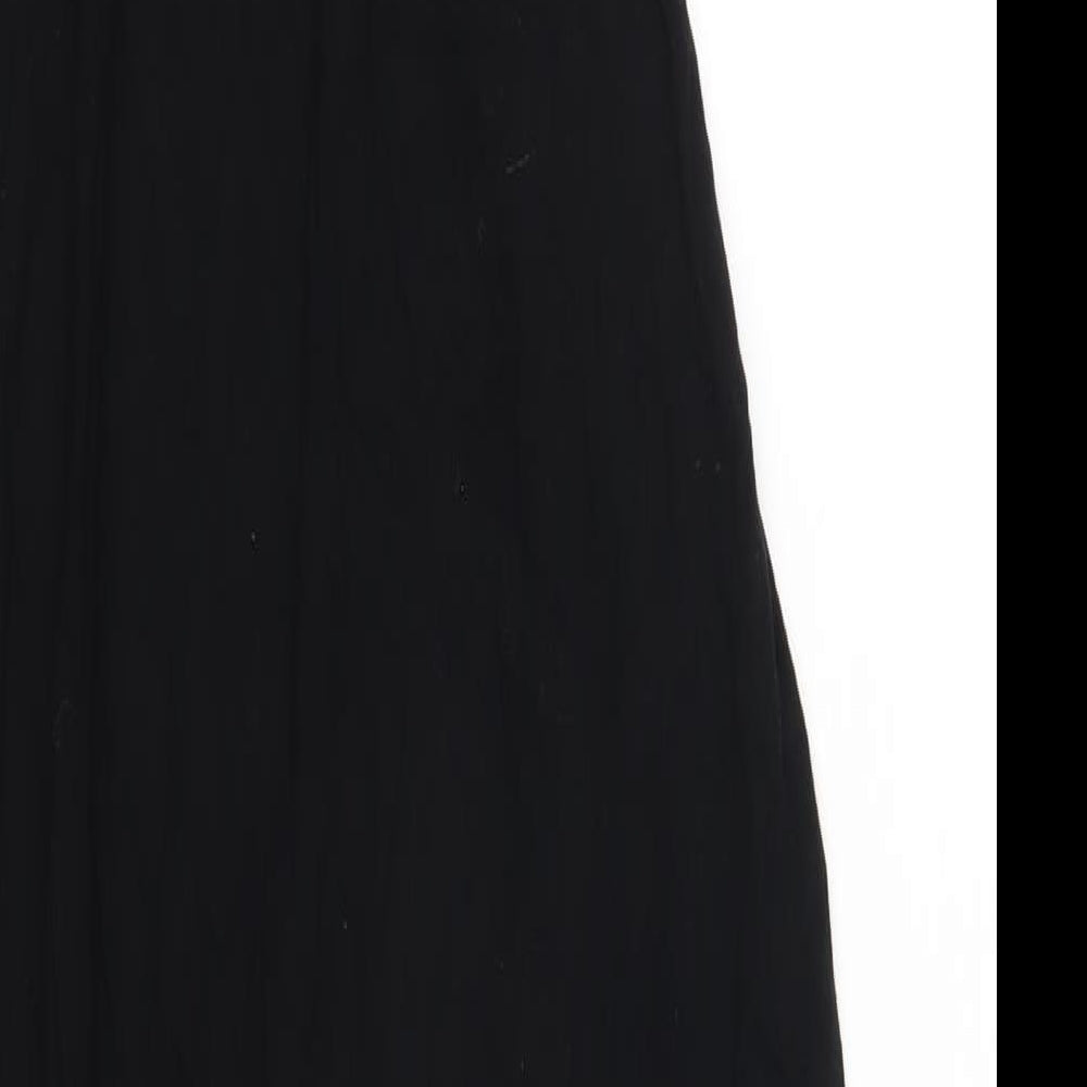 Missguided Womens Black Viscose Bodycon Size 18 Mock Neck Pullover