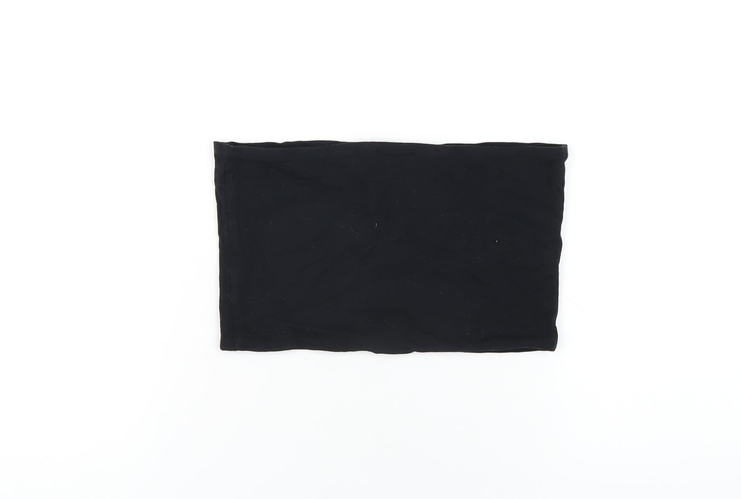 Topshop Womens Black Cotton Basic Tank Size 12 Square Neck